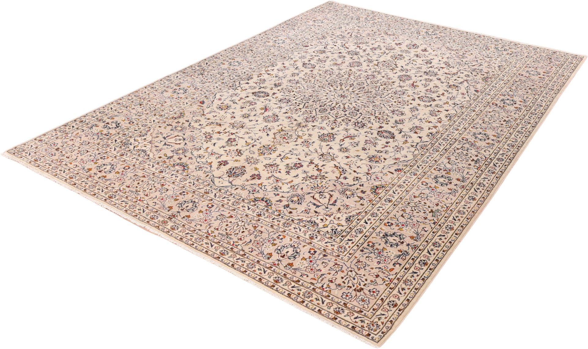 Handgeknüpfter Kashan Perserteppich, 250 × 357 cm, Wolle