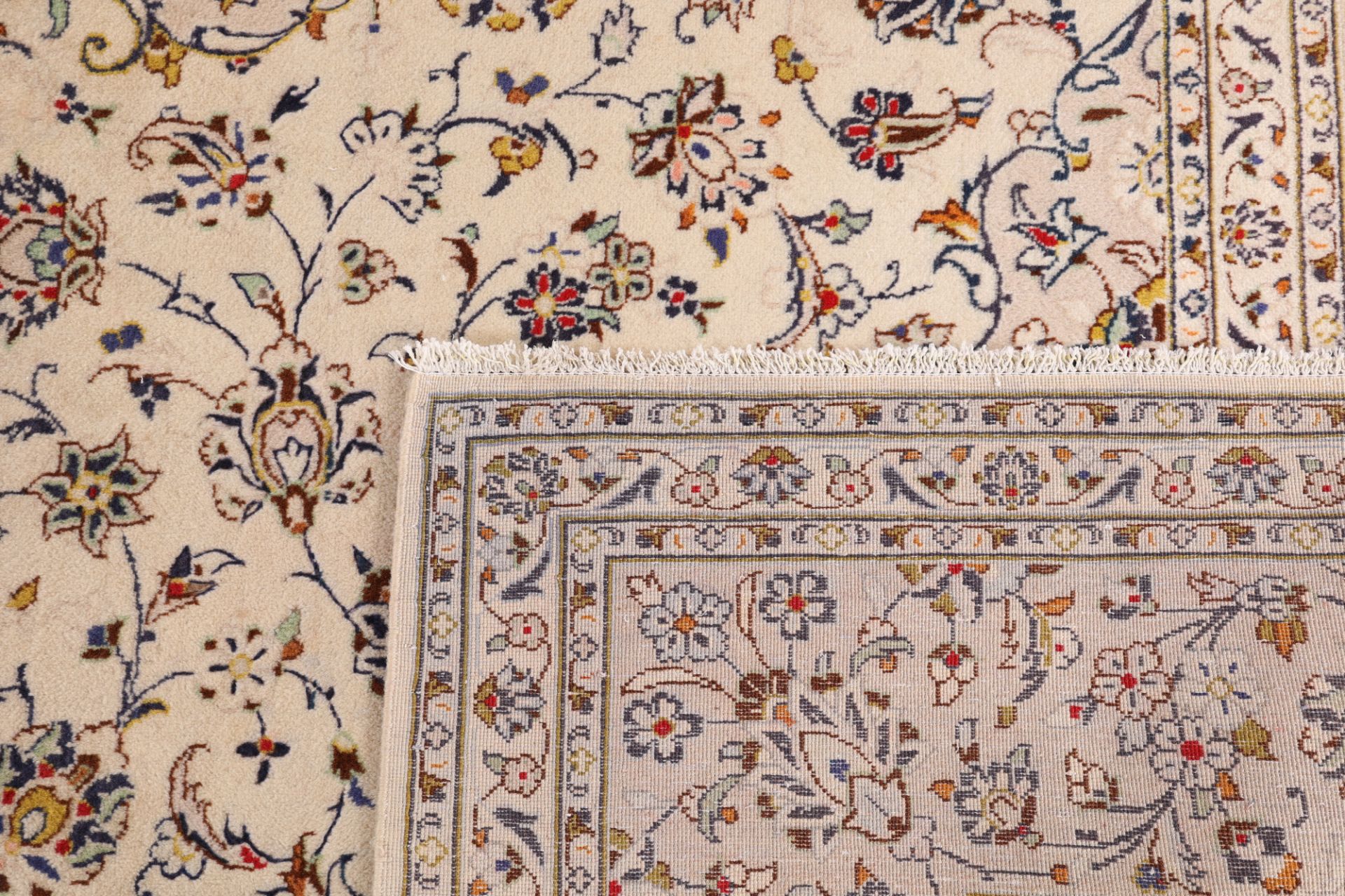 Handgeknüpfter Kashan Perserteppich, 250 × 357 cm, Wolle