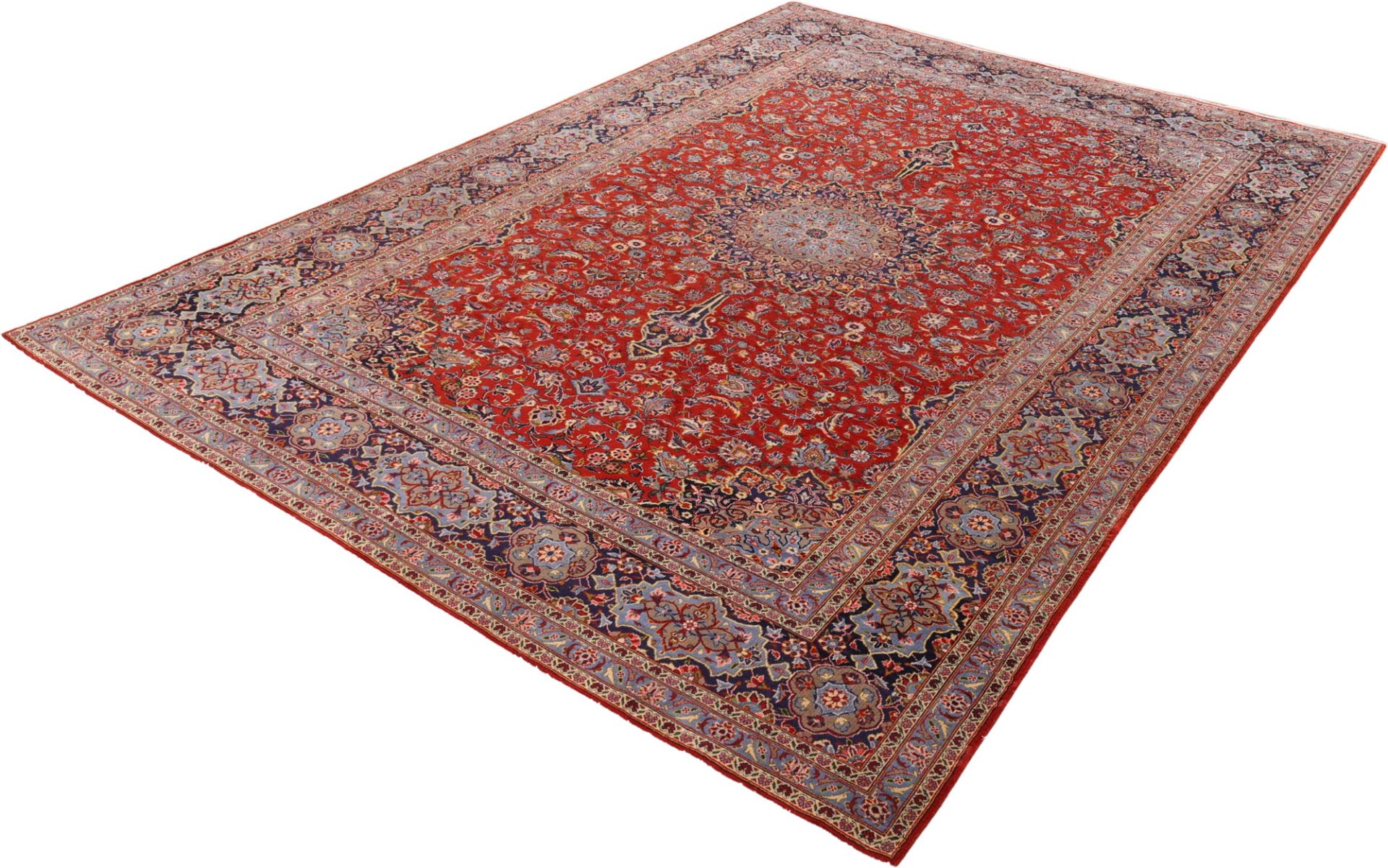 Handgeknüpfter Kashan Perserteppich 250 × 368 cm