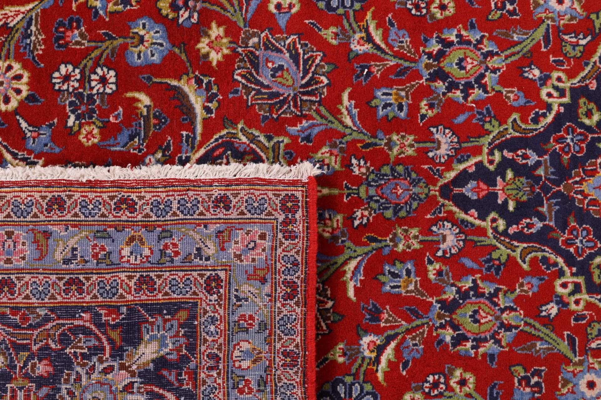 Handgeknüpfter Kashan Perserteppich, 207 × 340 cm, Wolle