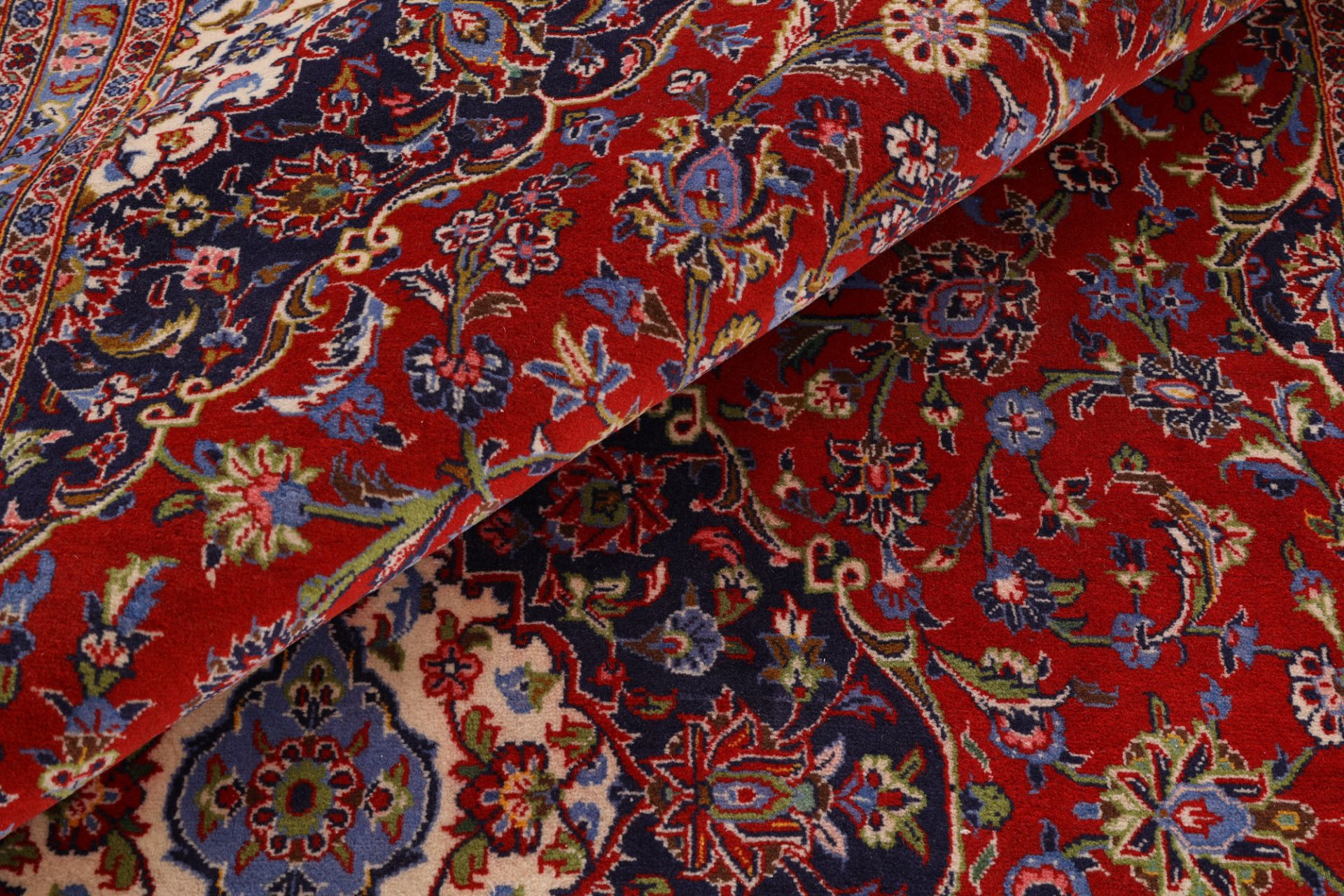 Handgeknüpfter Kashan Perserteppich, 207 × 340 cm, Wolle