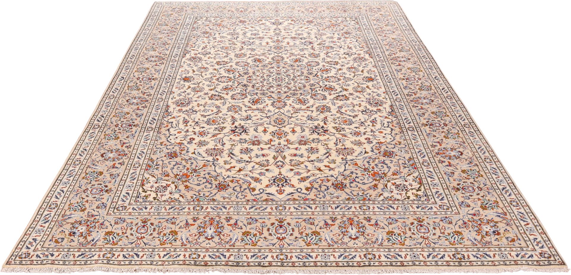 Kashan Perserteppich 240 × 342 cm aus Wolle, handgeknüpft