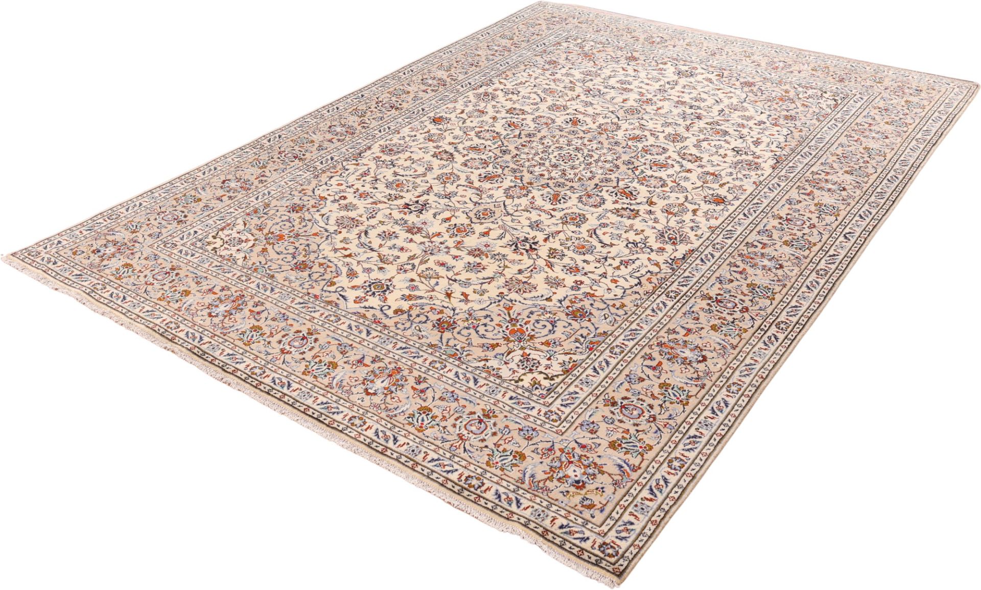 Kashan Perserteppich 240 × 342 cm aus Wolle, handgeknüpft