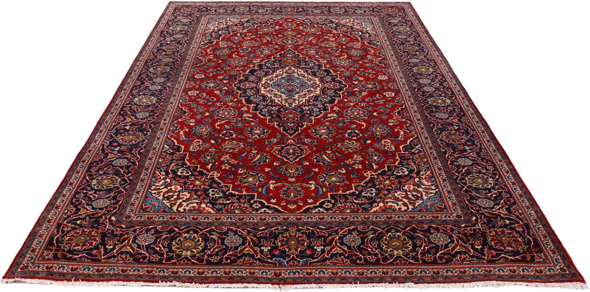 Kashan Perserteppich aus Iran, 236 × 350 cm