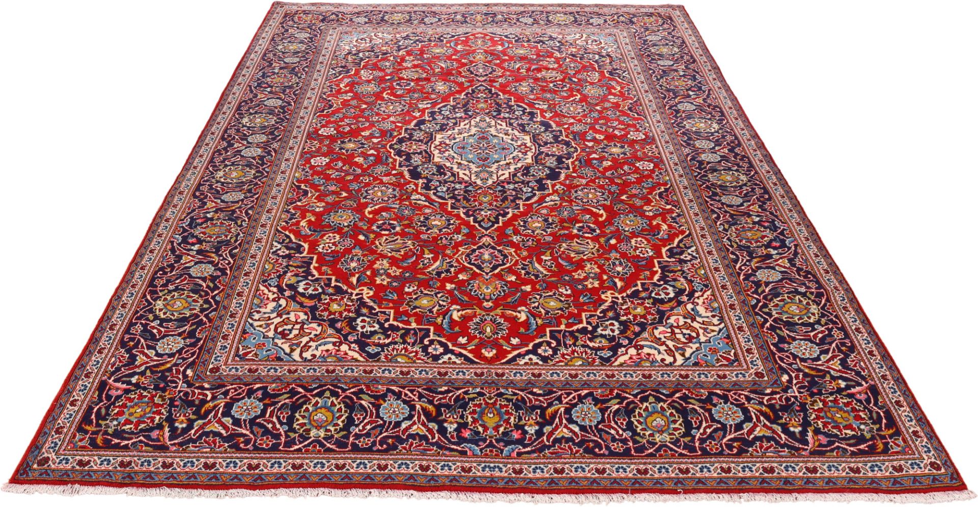 Kashan Perserteppich aus Iran, 236 × 350 cm