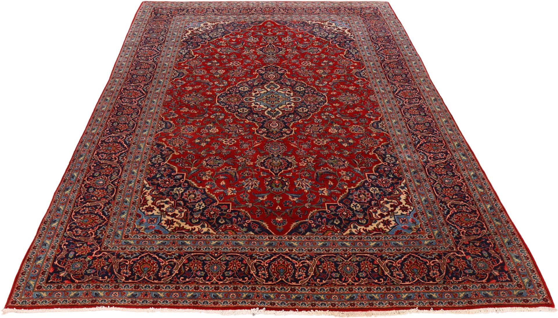 Kashan Perserteppich aus Iran, 200 × 307 cm