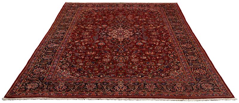 Handgeknüpfter Kashan Perserteppich, 244 × 356 cm, Wolle