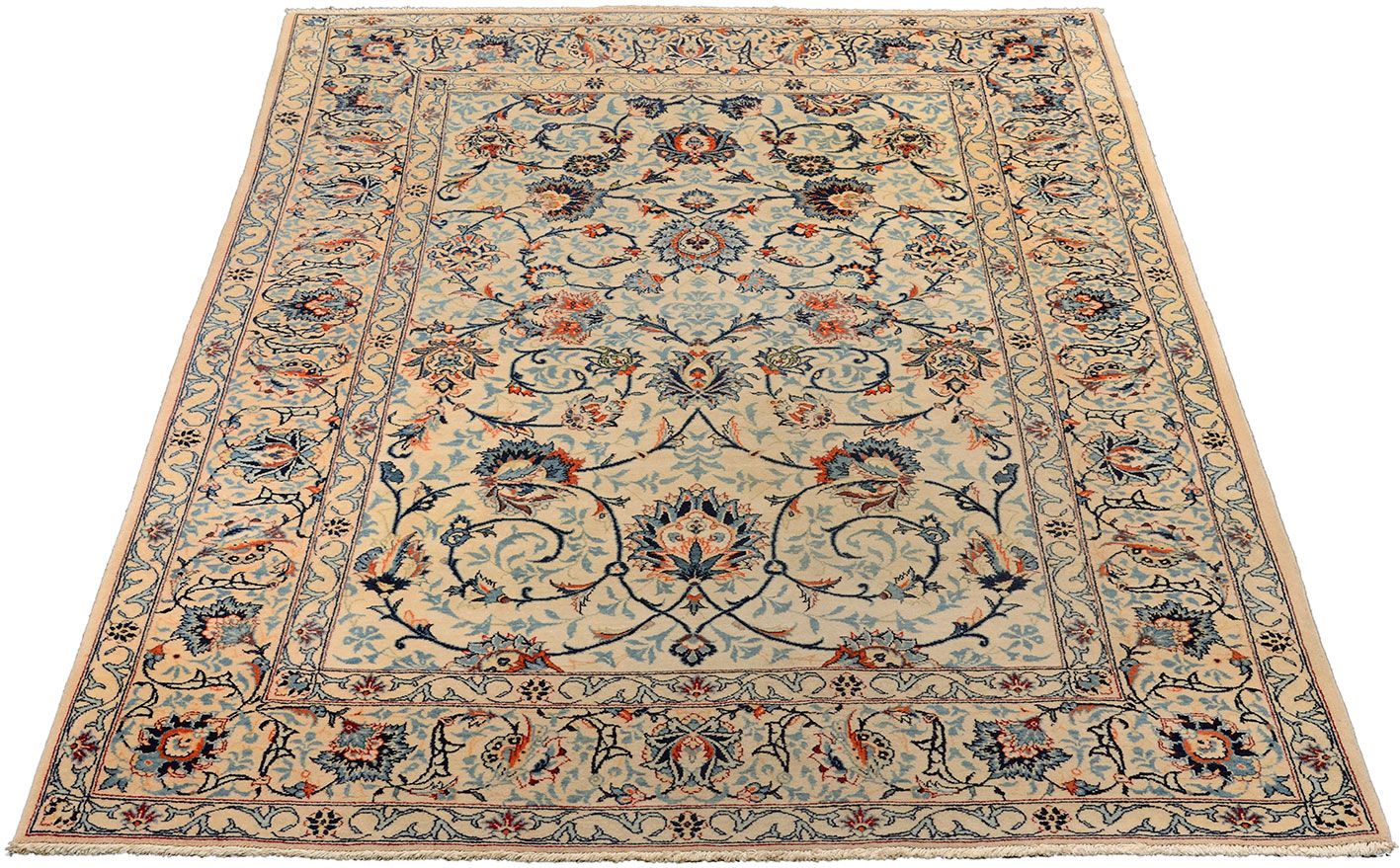 Handgeknüpfter Kashan Perserteppich 137 × 212 cm