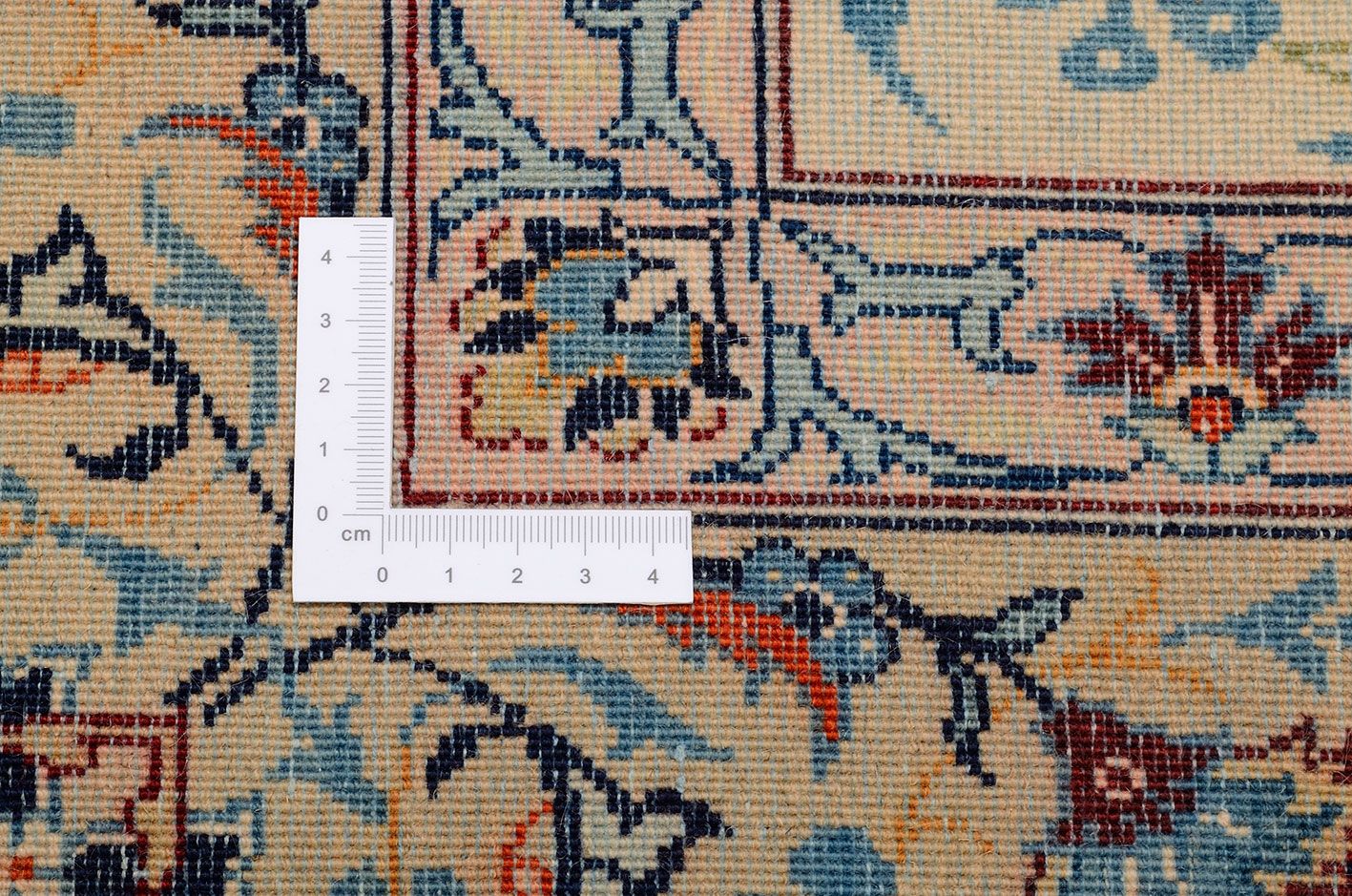 Handgeknüpfter Kashan Perserteppich 137 × 212 cm