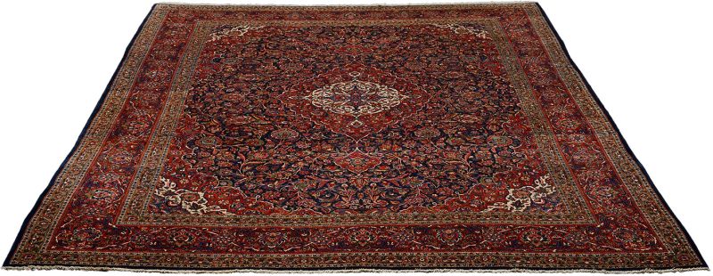 Kashan Perserteppich antik, 314 × 414 cm, Wolle