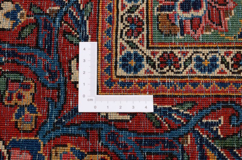 Kashan Perserteppich antik, 314 × 414 cm, Wolle