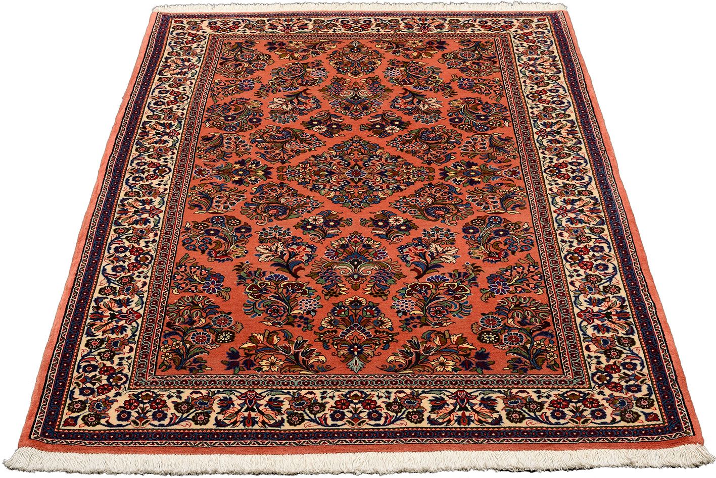 Sarough Perserteppich 132 × 207 cm aus Wolle, handgeknüpft