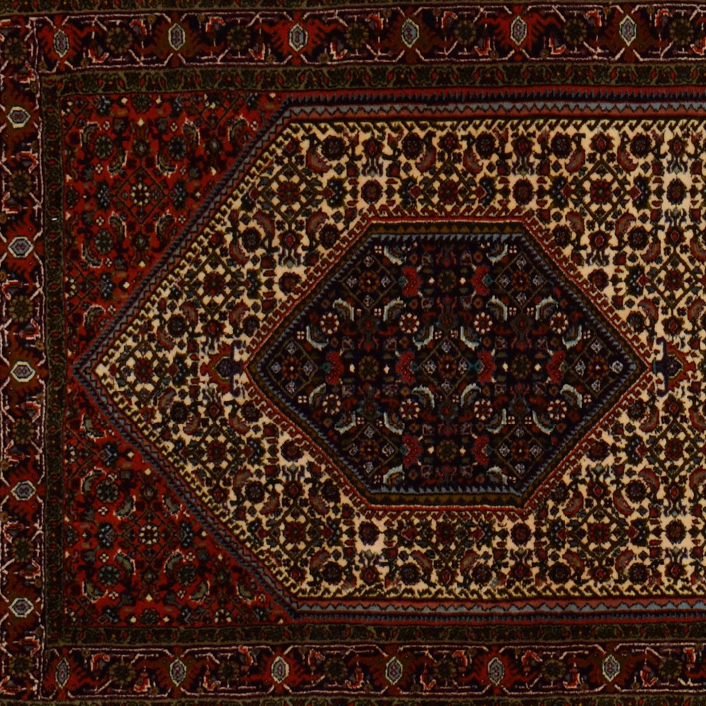 Handgeknüpfter Bijar Perserteppich 80 × 237 cm