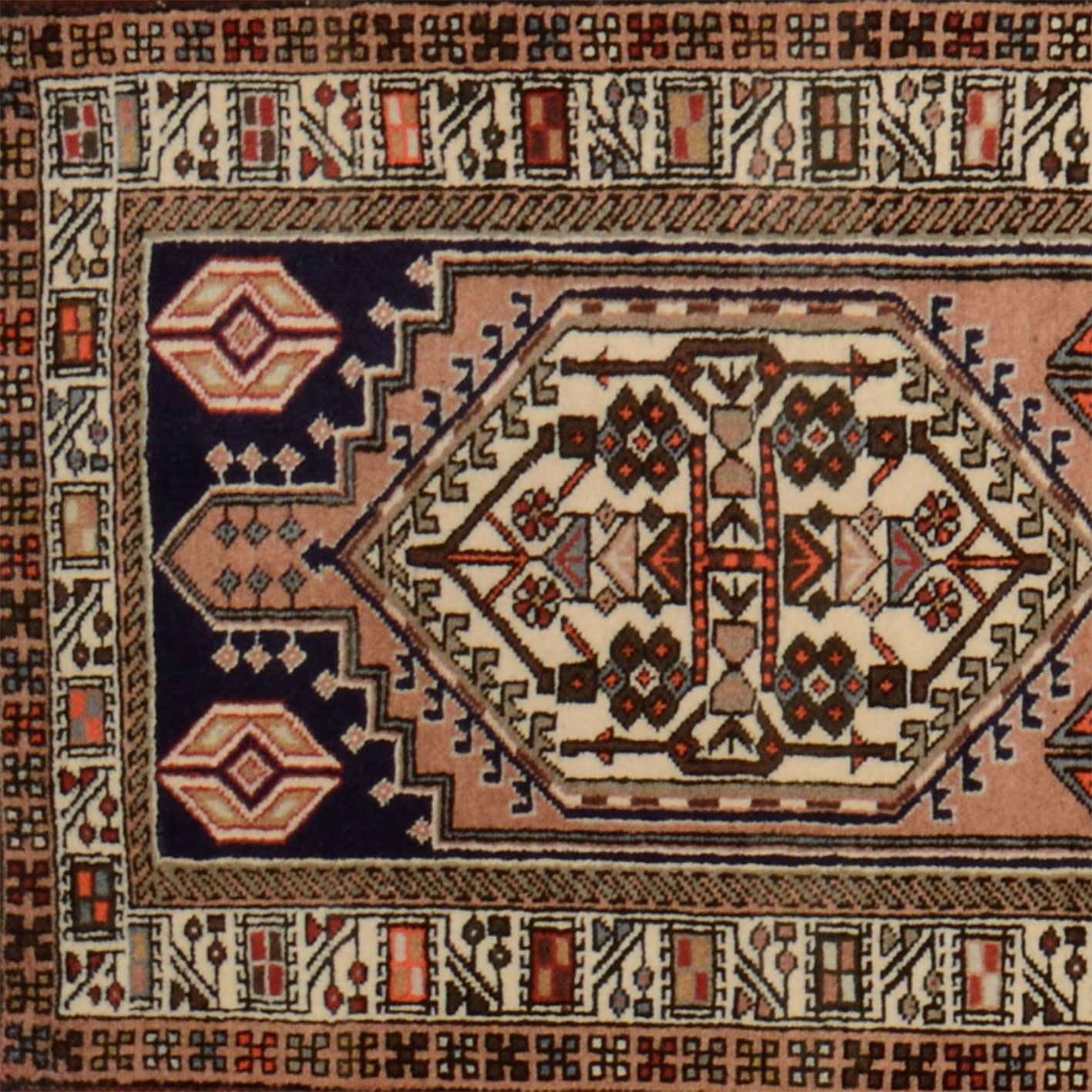 Handgeknüpfter Perserteppich, 76 × 296 cm, Wolle