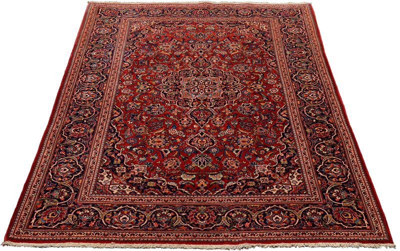 Kashan Perserteppich aus Iran, 143 × 217 cm