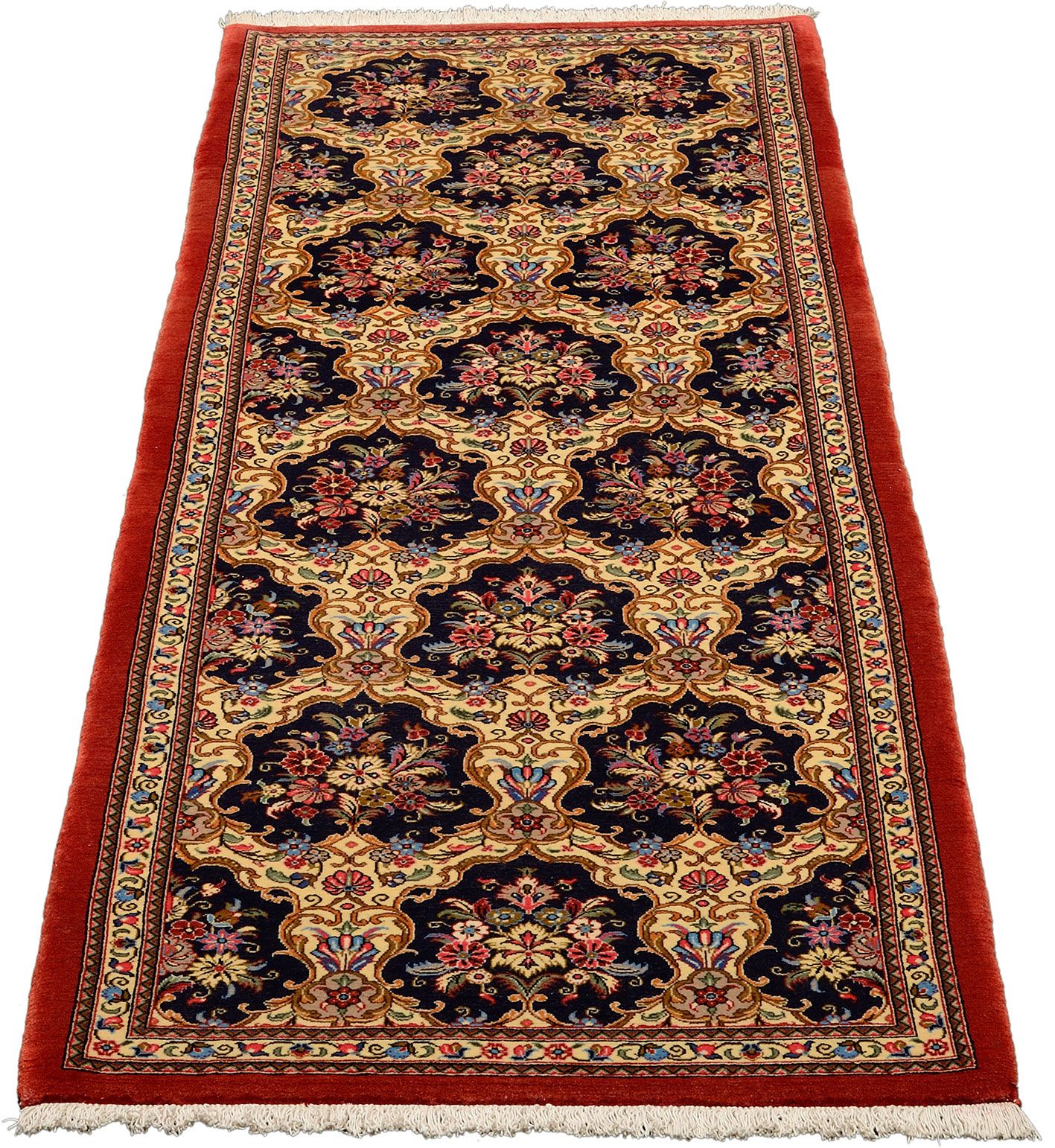 Handgeknüpfter Ghom Perserteppich 70 × 250 cm