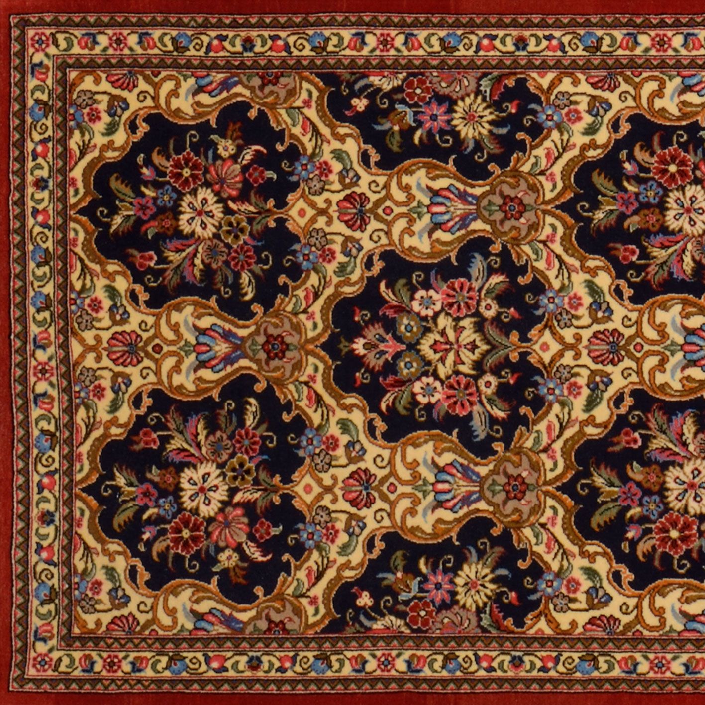 Handgeknüpfter Ghom Perserteppich 70 × 250 cm