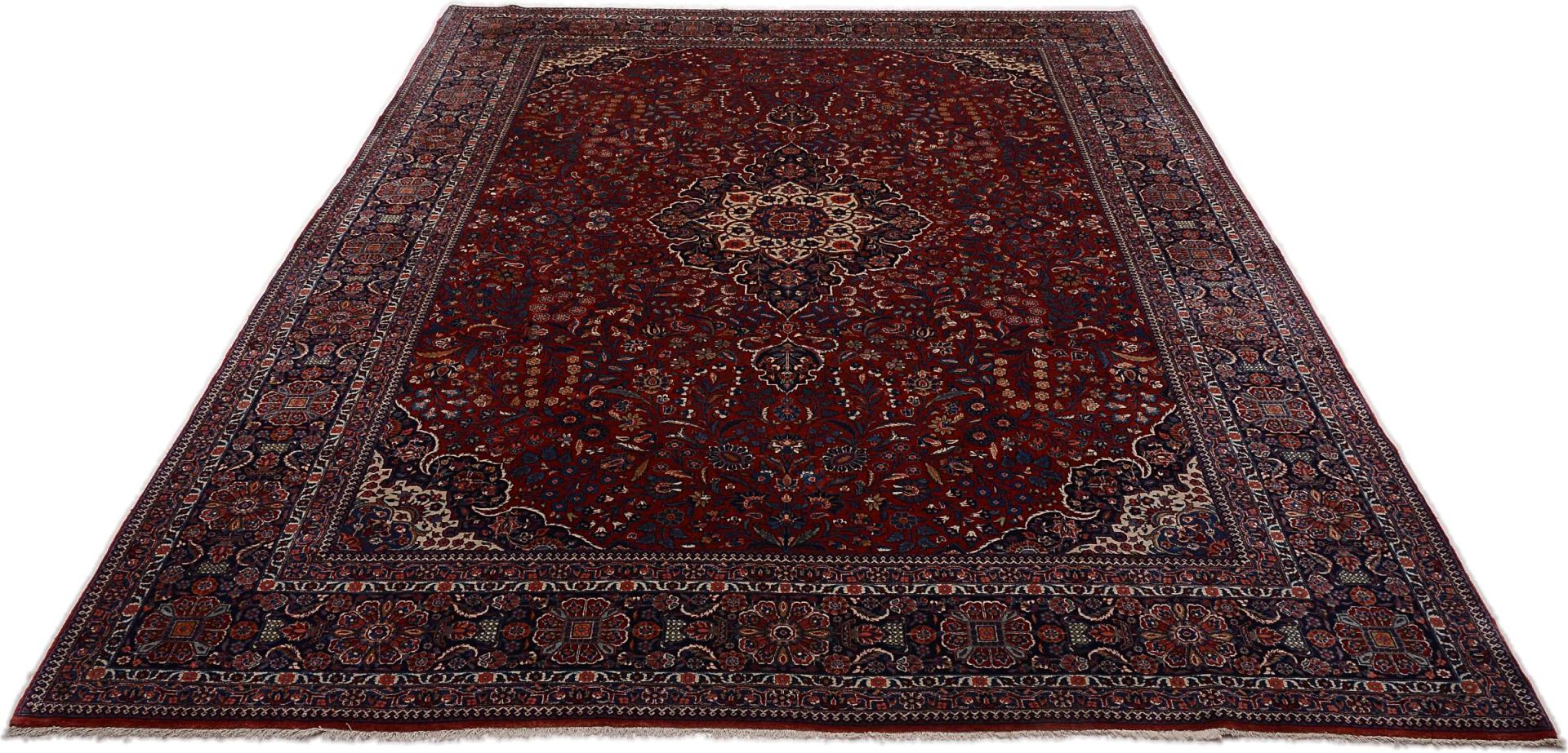 Antiker Perserteppich aus Iran, 275 × 368 cm
