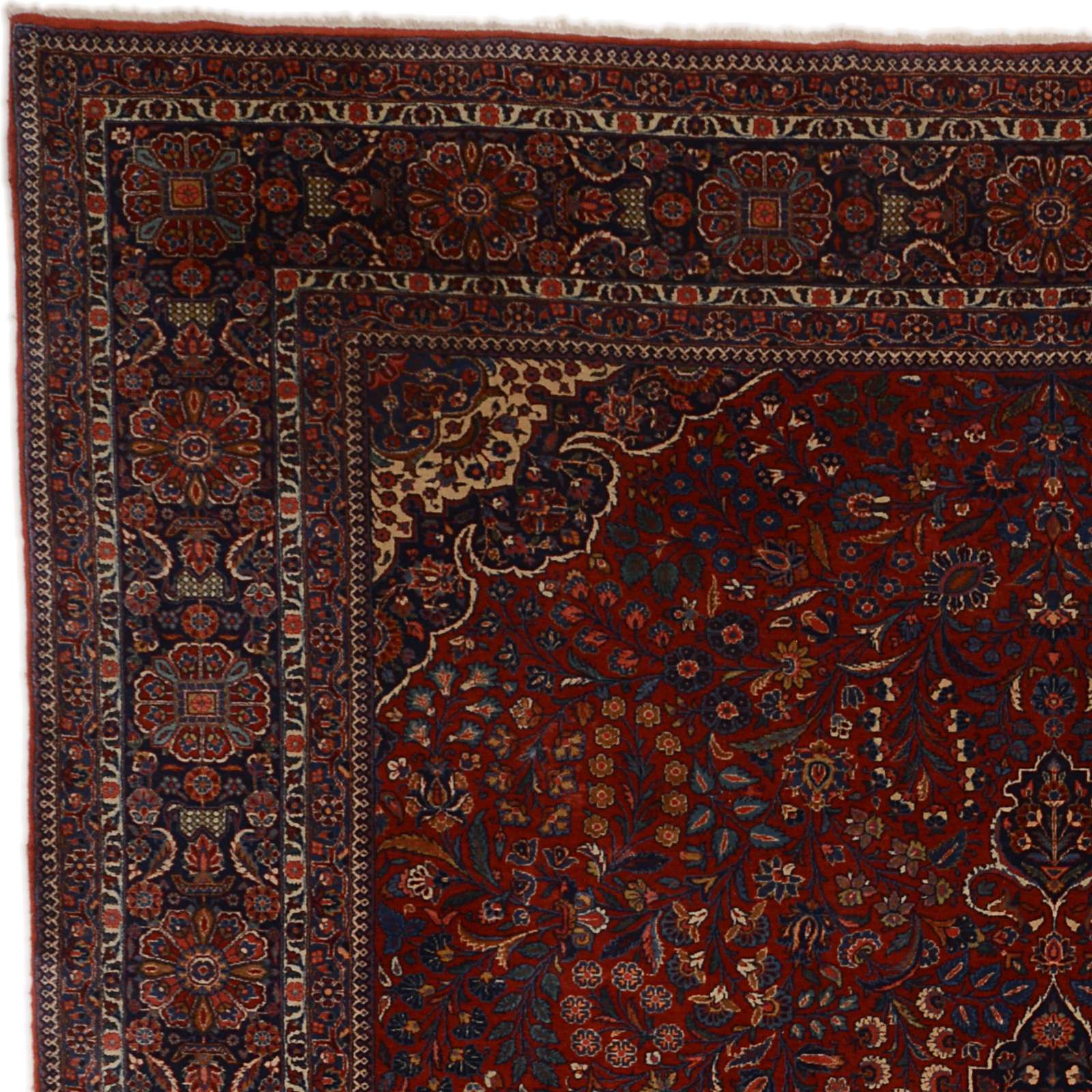 Antiker Perserteppich aus Iran, 275 × 368 cm