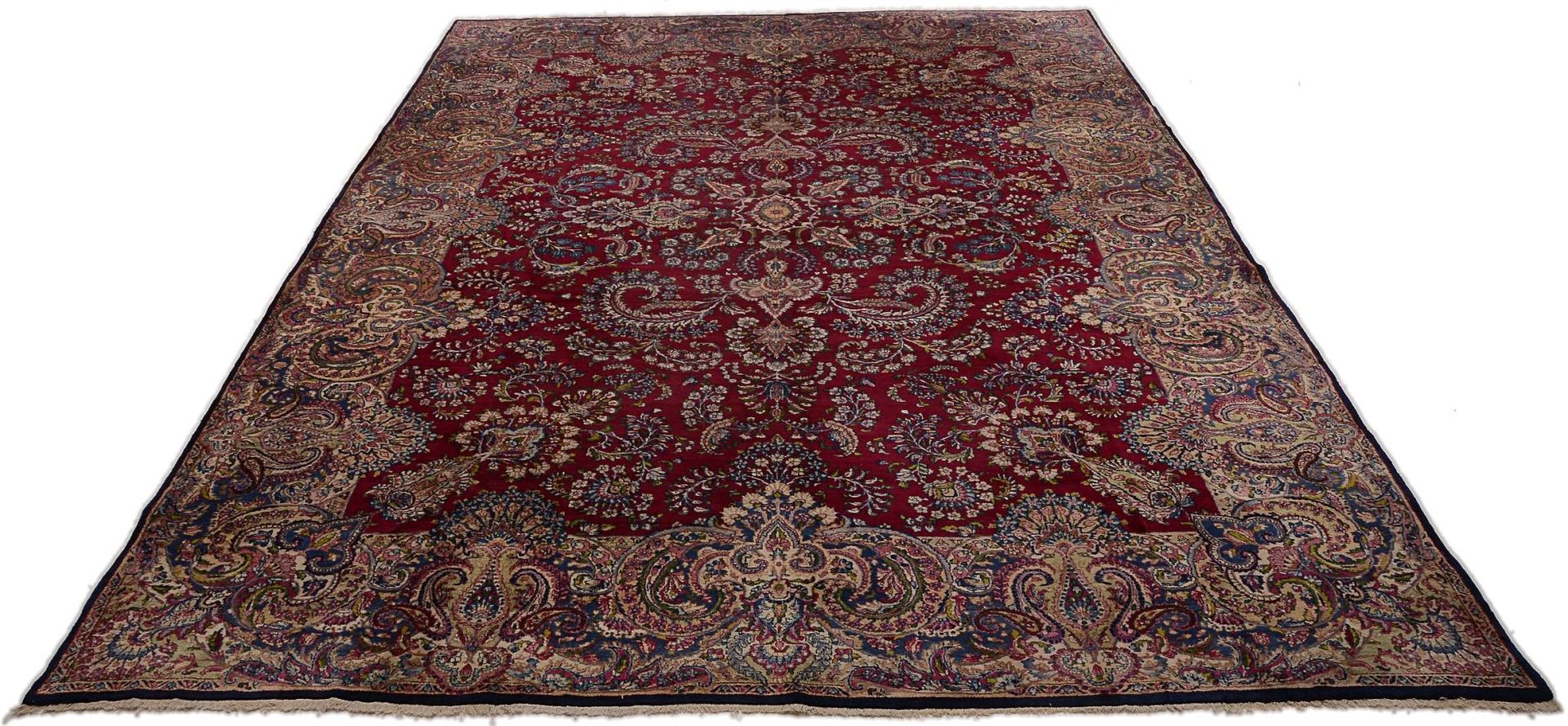 perserteppich-kirman-308-x-428-cm-schurwolle-handgeknupft-1 Antiker Kerman Perserteppich aus Iran, 308 × 428 cm