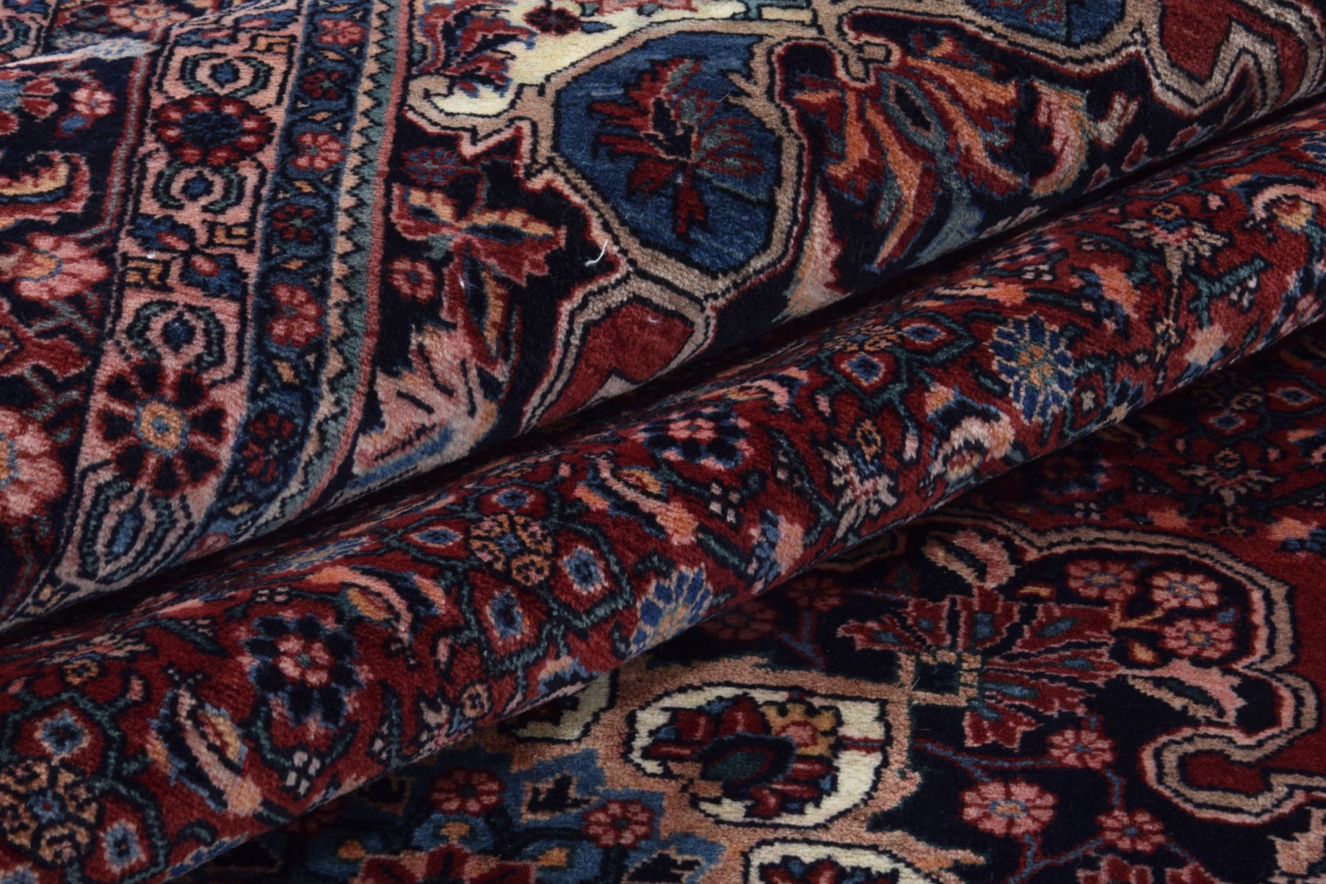 Bijar Perserteppich antik, 263 × 376 cm, Wolle