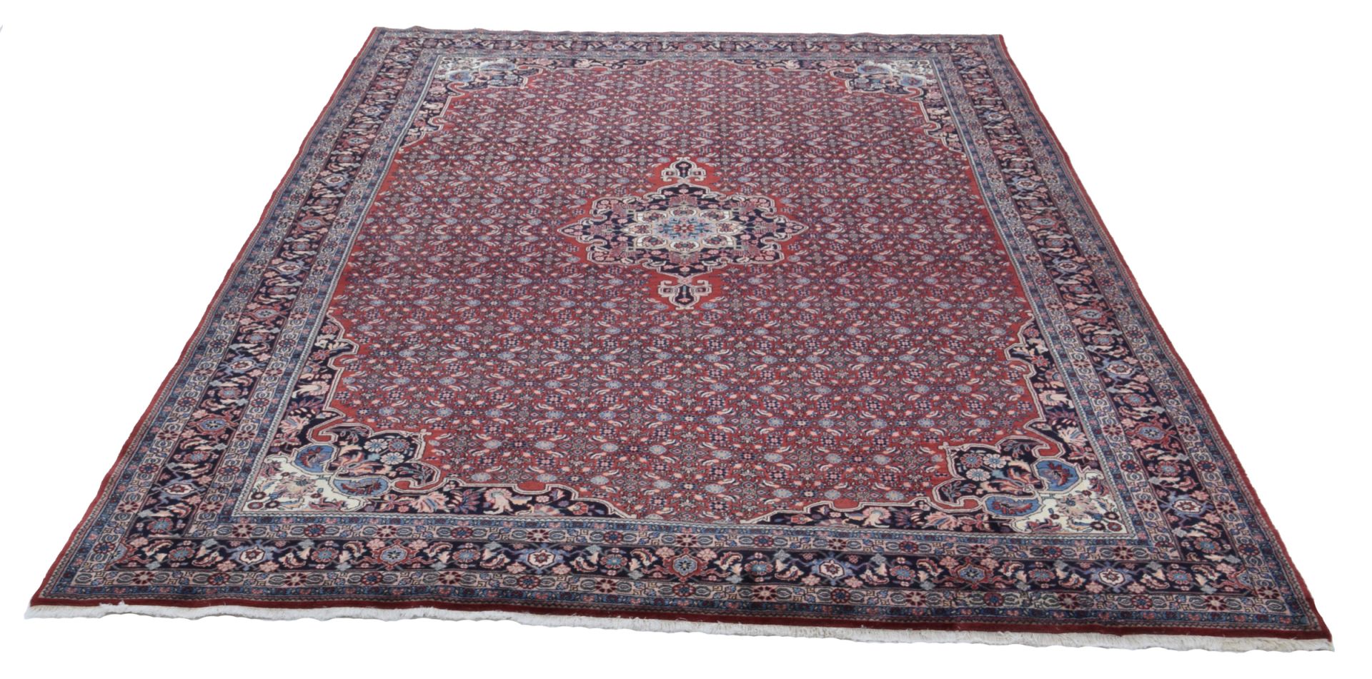 Bijar Perserteppich antik, 263 × 376 cm, Wolle