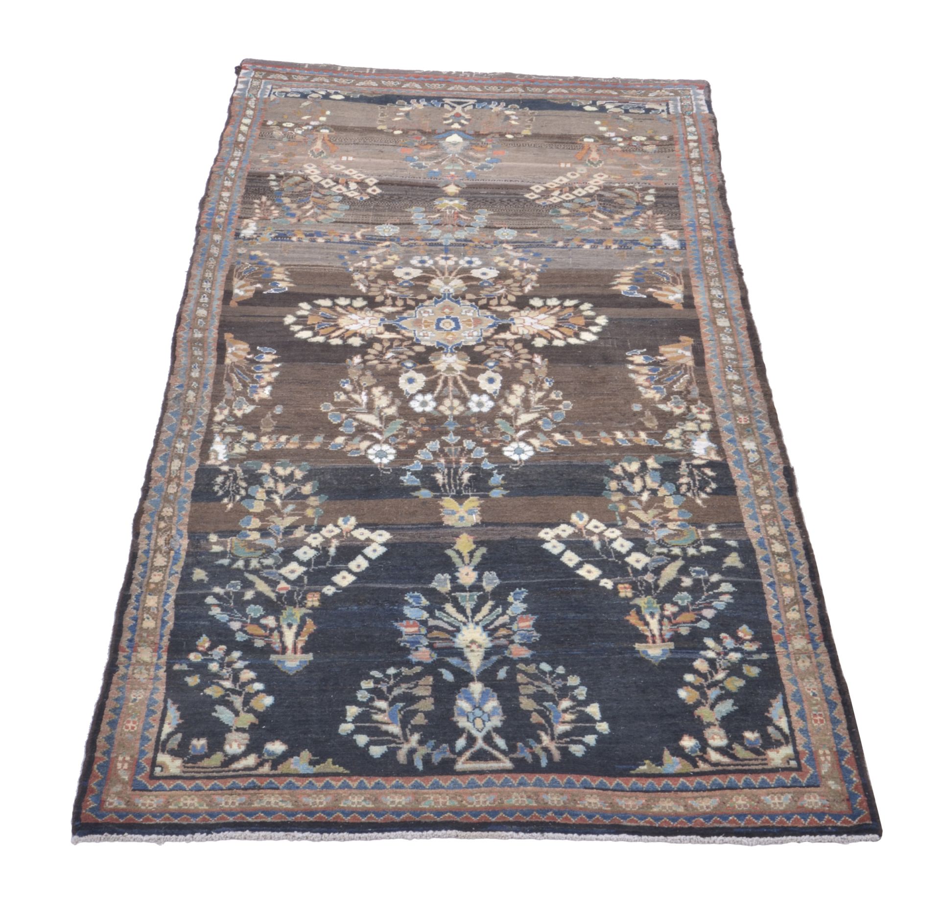 Antiker Nain Perserteppich, 100 × 245 cm, Wolle