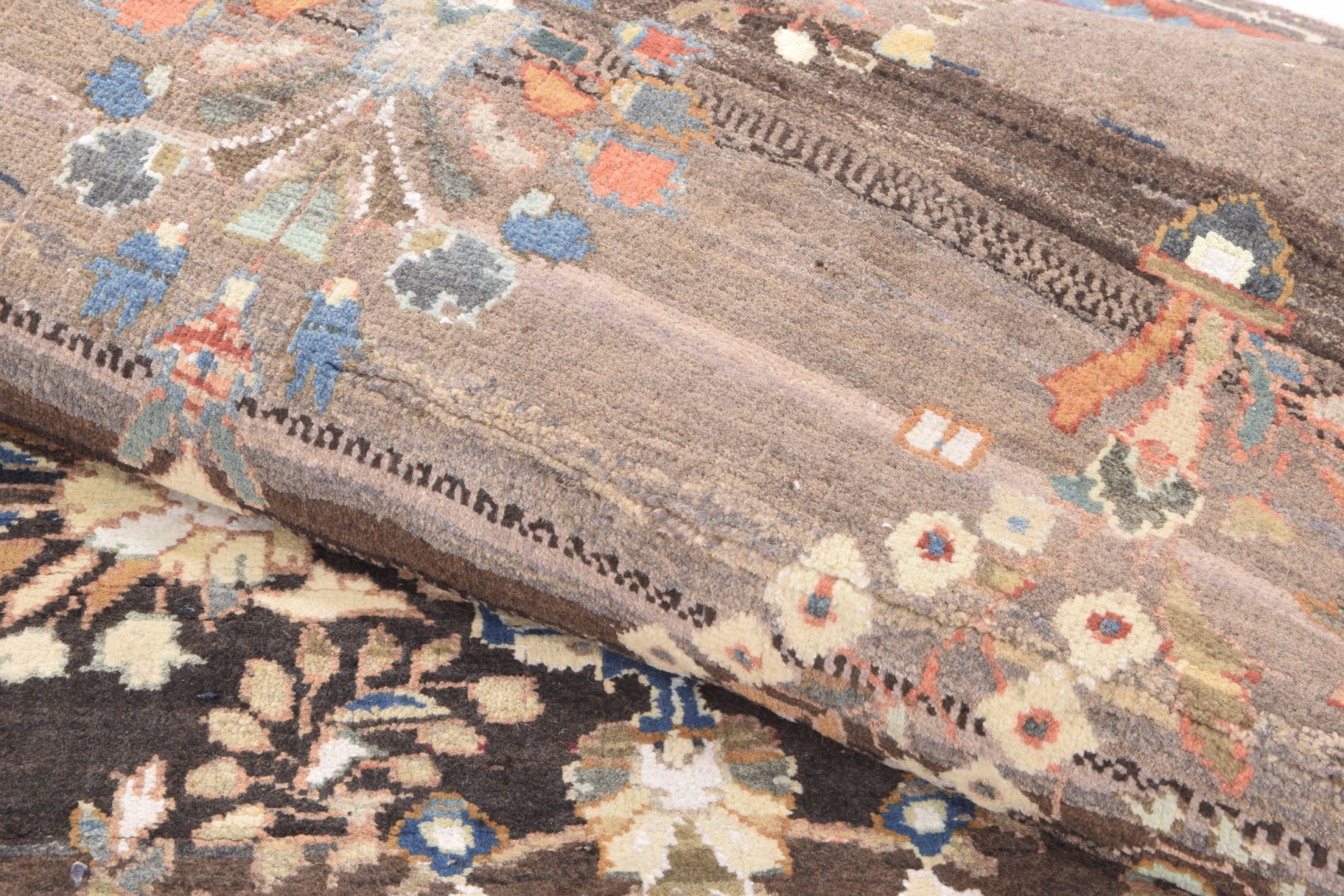 Antiker Nain Perserteppich, 100 × 245 cm, Wolle