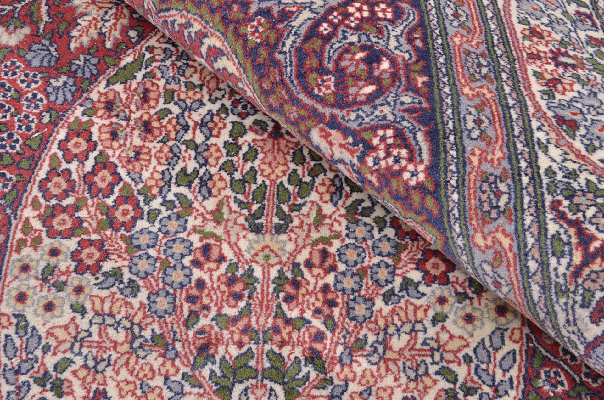 Kashan Perserteppich 140 × 212 cm aus Wolle, handgeknüpft