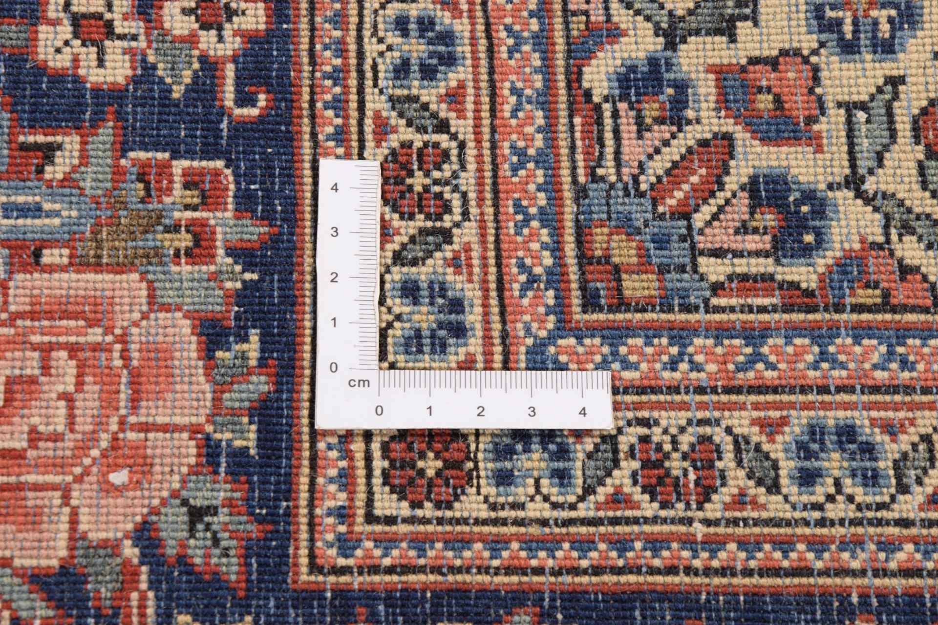 Kashan Perserteppich 128 × 207 cm aus Wolle, handgeknüpft