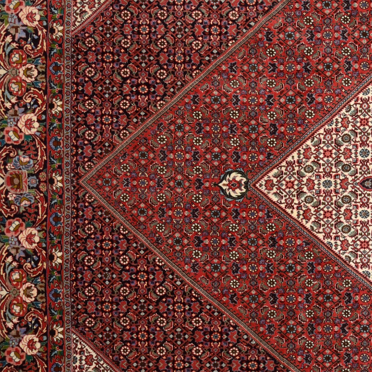 Handgeknüpfter Bijar Perserteppich 253 × 358 cm