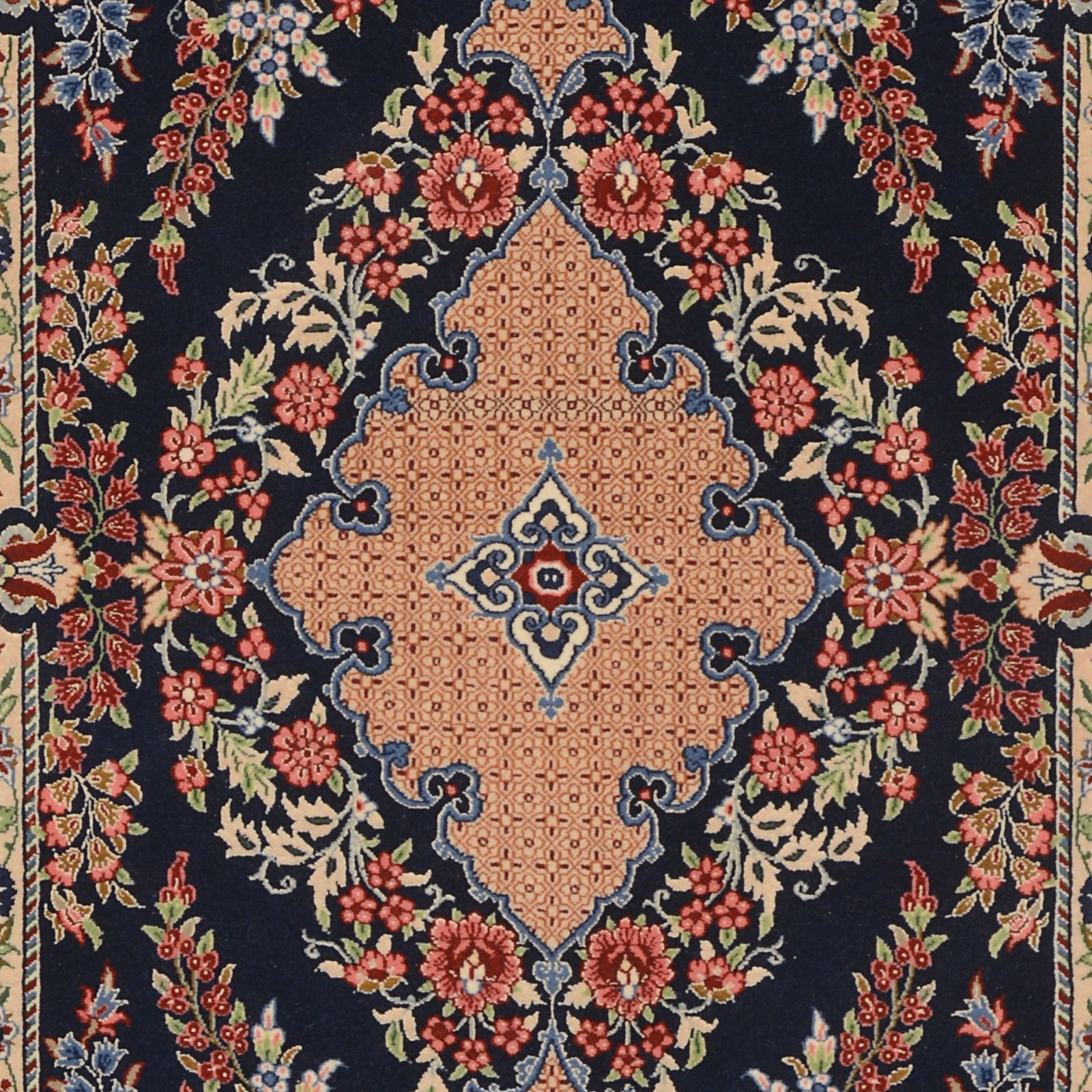 perserteppich-nain-60-x-125-cm-schurwolle-mit-seide-handgeknupft-4 Handgeknüpfter Nain Perserteppich 60 × 125 cm