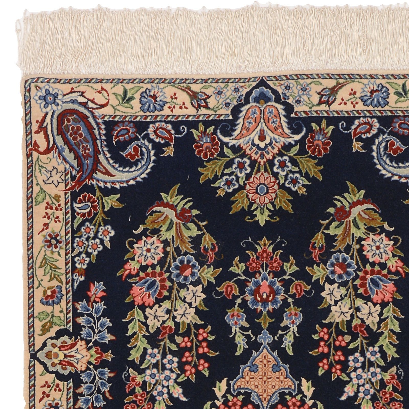 perserteppich-nain-60-x-125-cm-schurwolle-mit-seide-handgeknupft-5 Handgeknüpfter Nain Perserteppich 60 × 125 cm