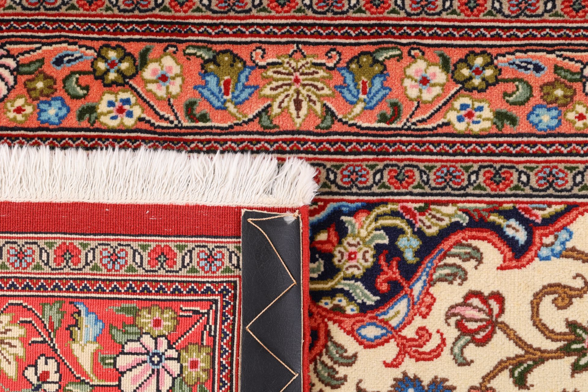 perserteppich-ghom-80-x-204-cm-schurwolle-seide-handgeknupft-6 Ghom Perserteppich aus Iran, 80 × 204 cm