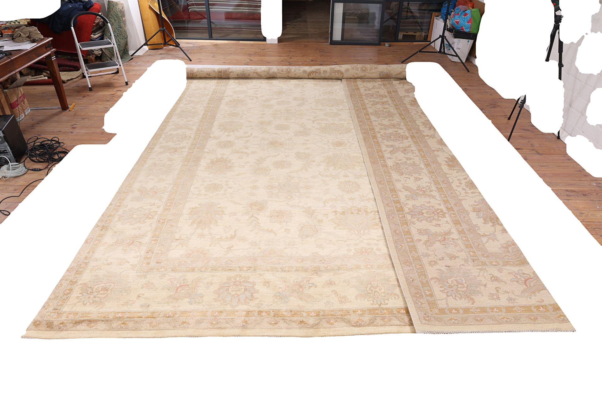 Ziegler Perserteppich 397 × 585 cm aus Wolle, handgeknüpft
