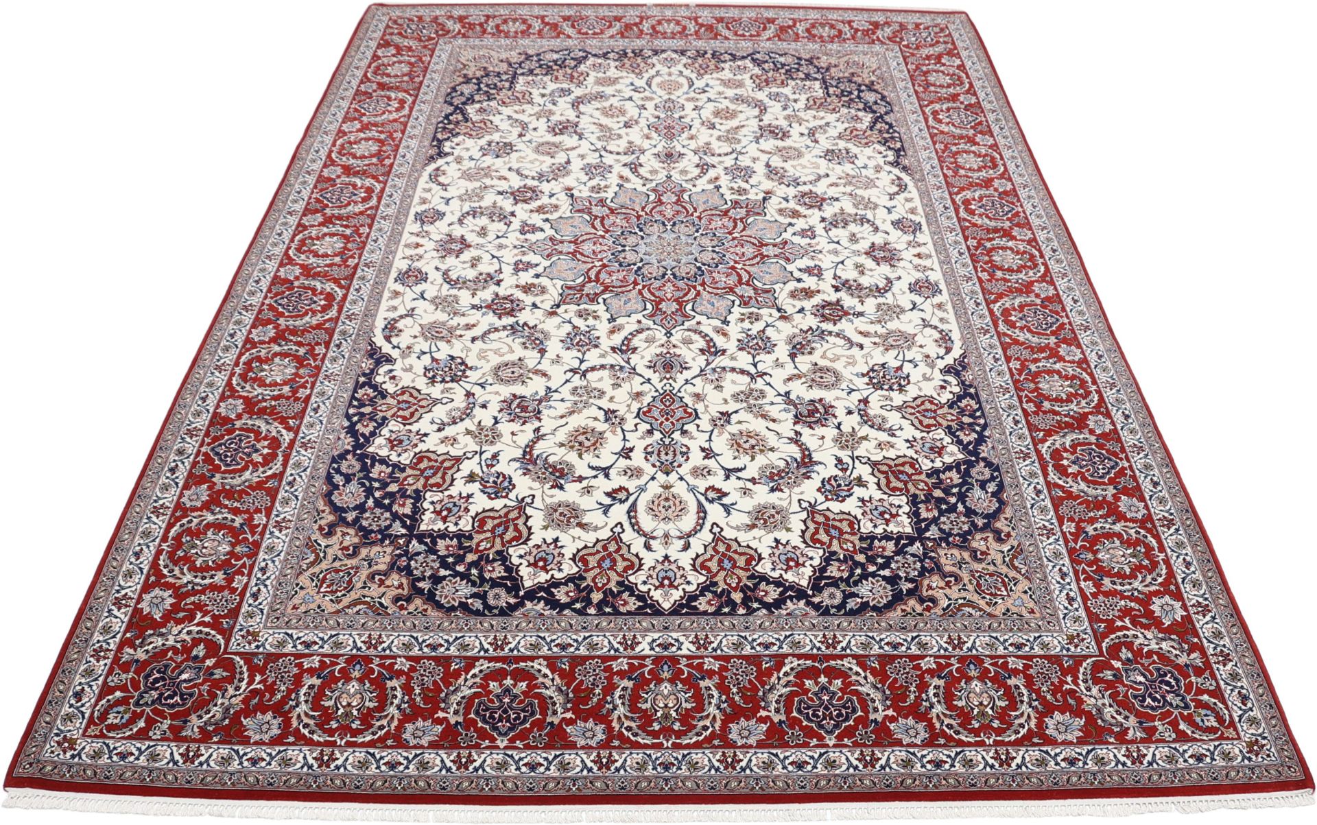 Isfahan Perserteppich aus Iran, 200 × 305 cm