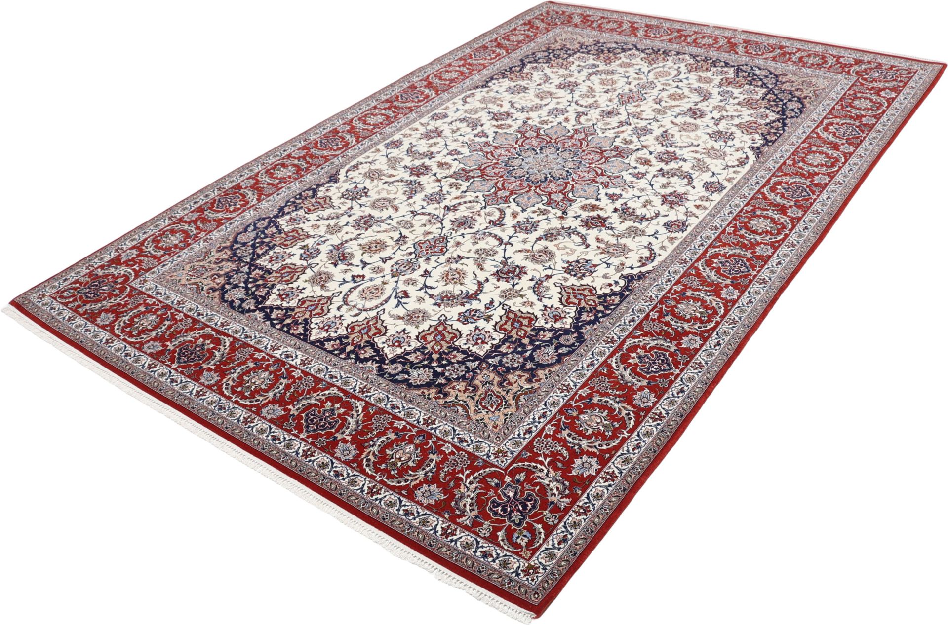 Isfahan Perserteppich aus Iran, 200 × 305 cm