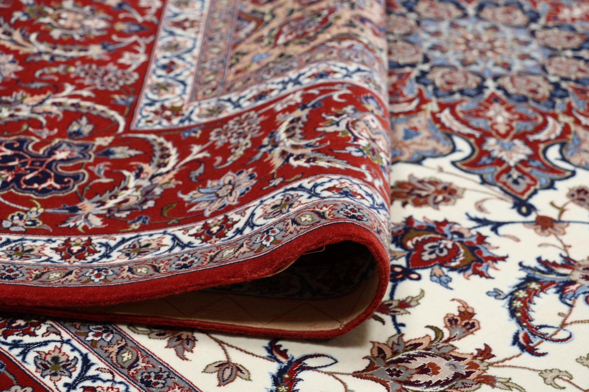 Isfahan Perserteppich aus Iran, 200 × 305 cm
