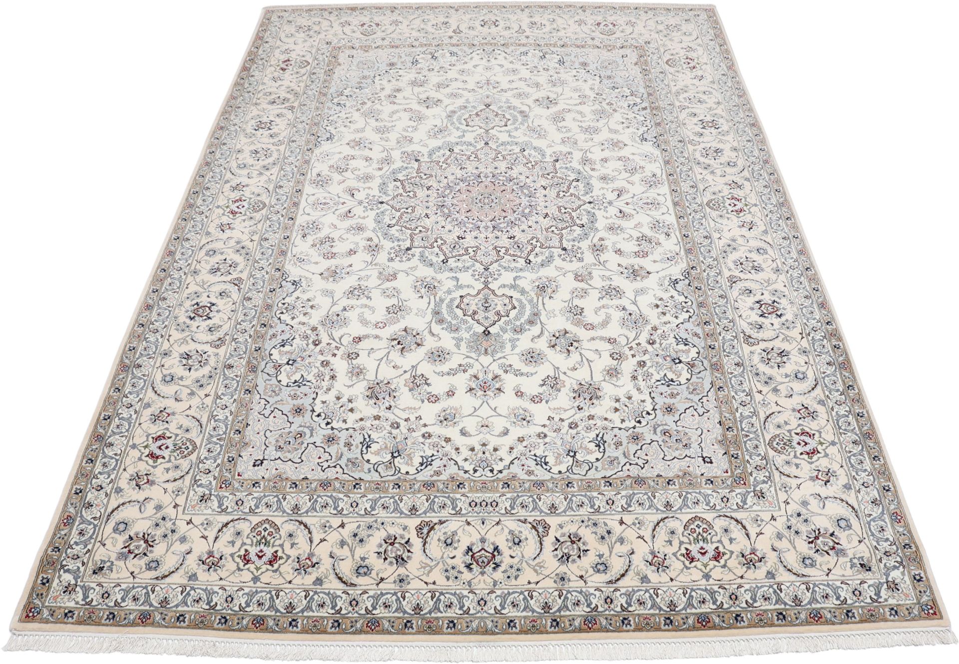 Isfahan Perserteppich aus Iran, 202 × 305 cm