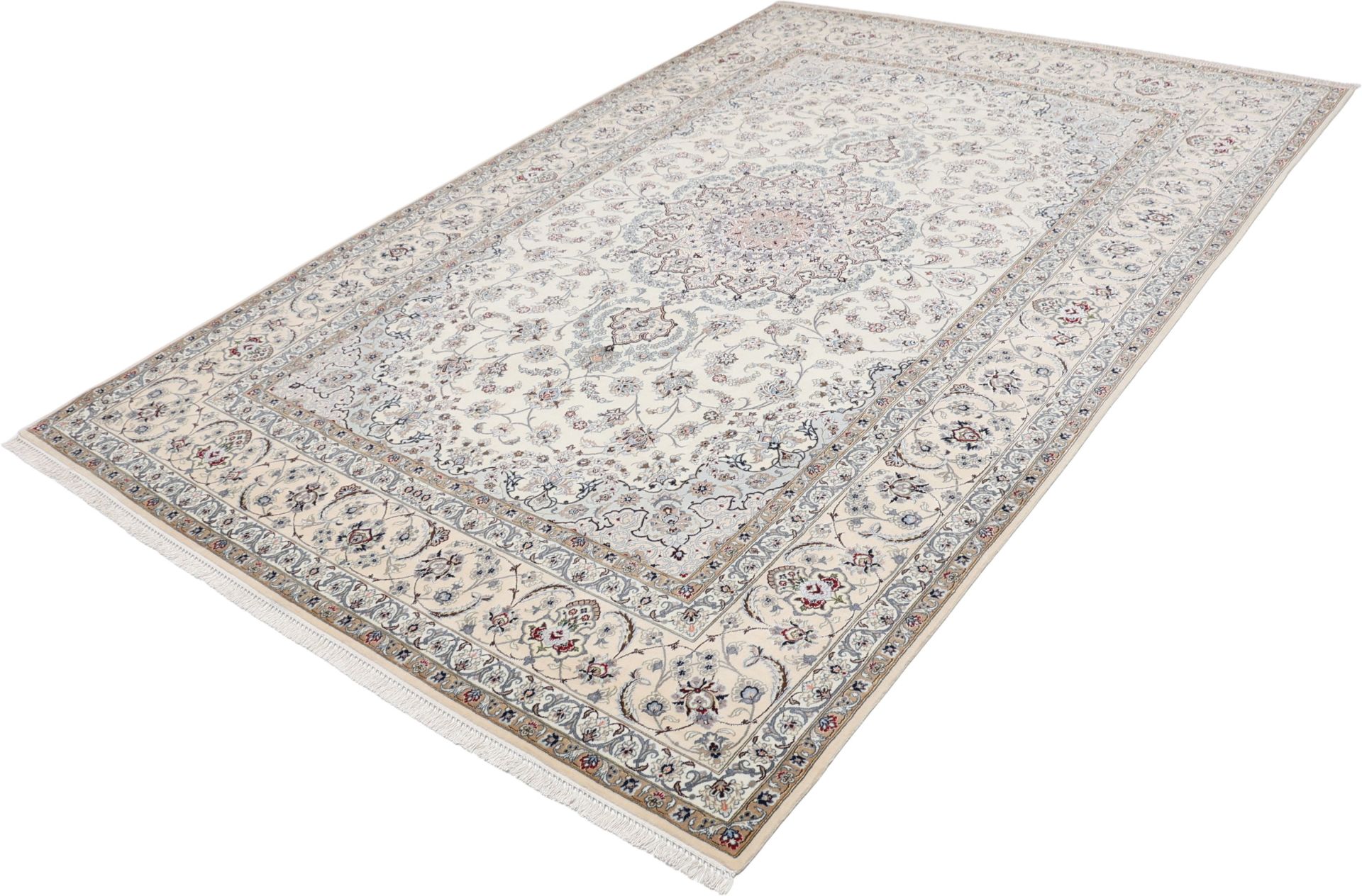Isfahan Perserteppich aus Iran, 202 × 305 cm
