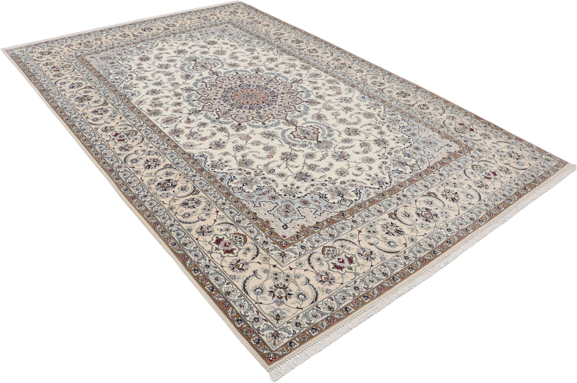 Isfahan Perserteppich aus Iran, 202 × 305 cm