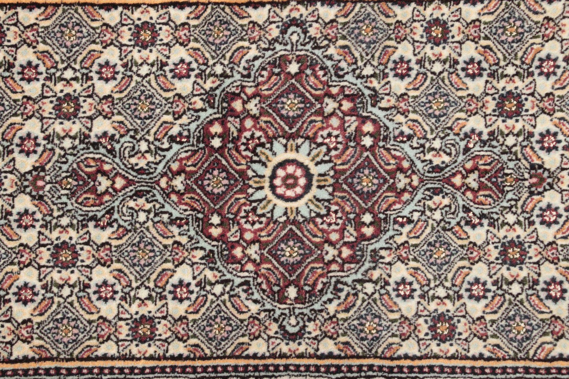 Handgeknüpfter Moud Perserteppich, 80 × 250 cm, Wolle
