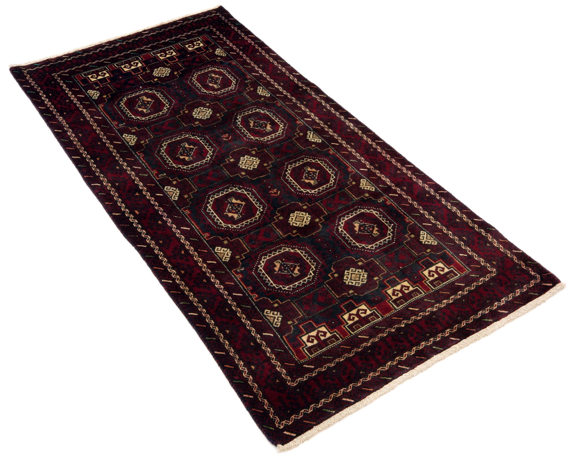 Baluch Perserteppich aus Iran, 100 × 200 cm
