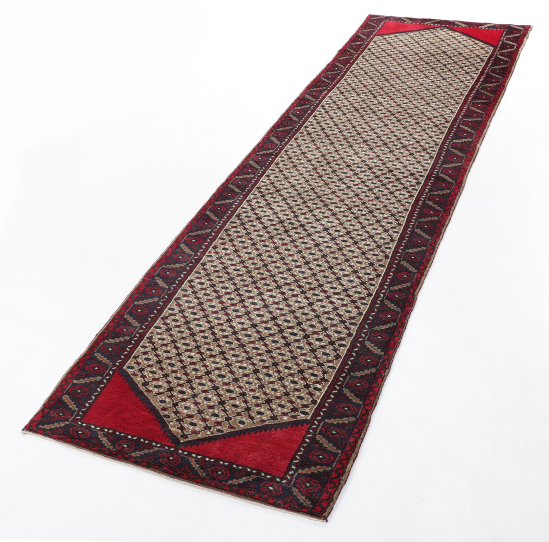 Hamadan Perserteppich 105 × 408 cm aus Wolle, handgeknüpft