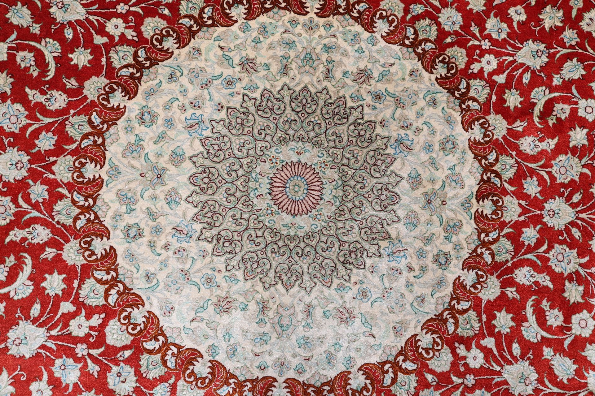 Ghom Perserteppich aus Iran, 196 × 300 cm