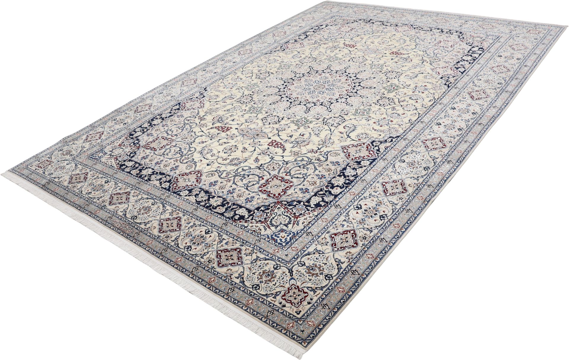 Nain Perserteppich 220 × 320 cm aus Wolle & Seide, handgeknüpft