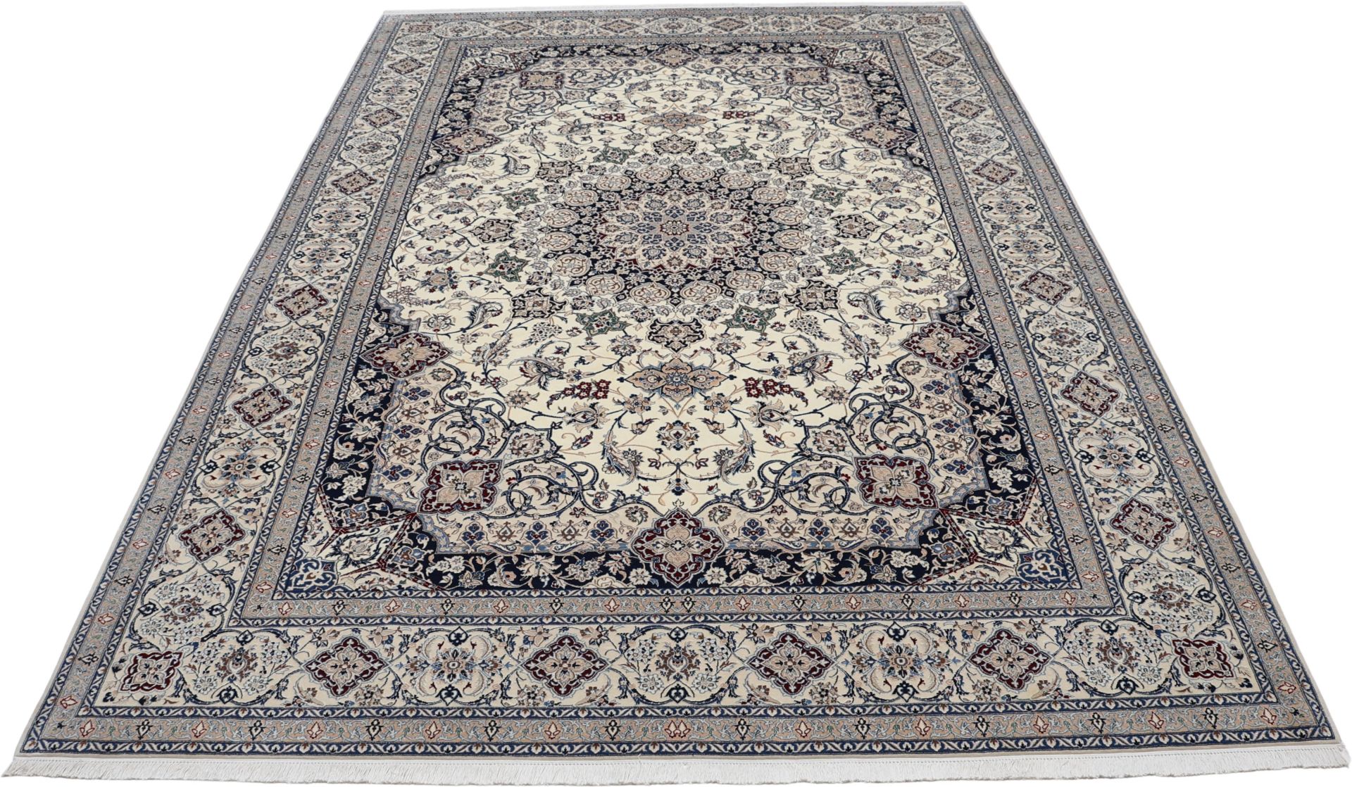 Nain Perserteppich 220 × 320 cm aus Wolle & Seide, handgeknüpft