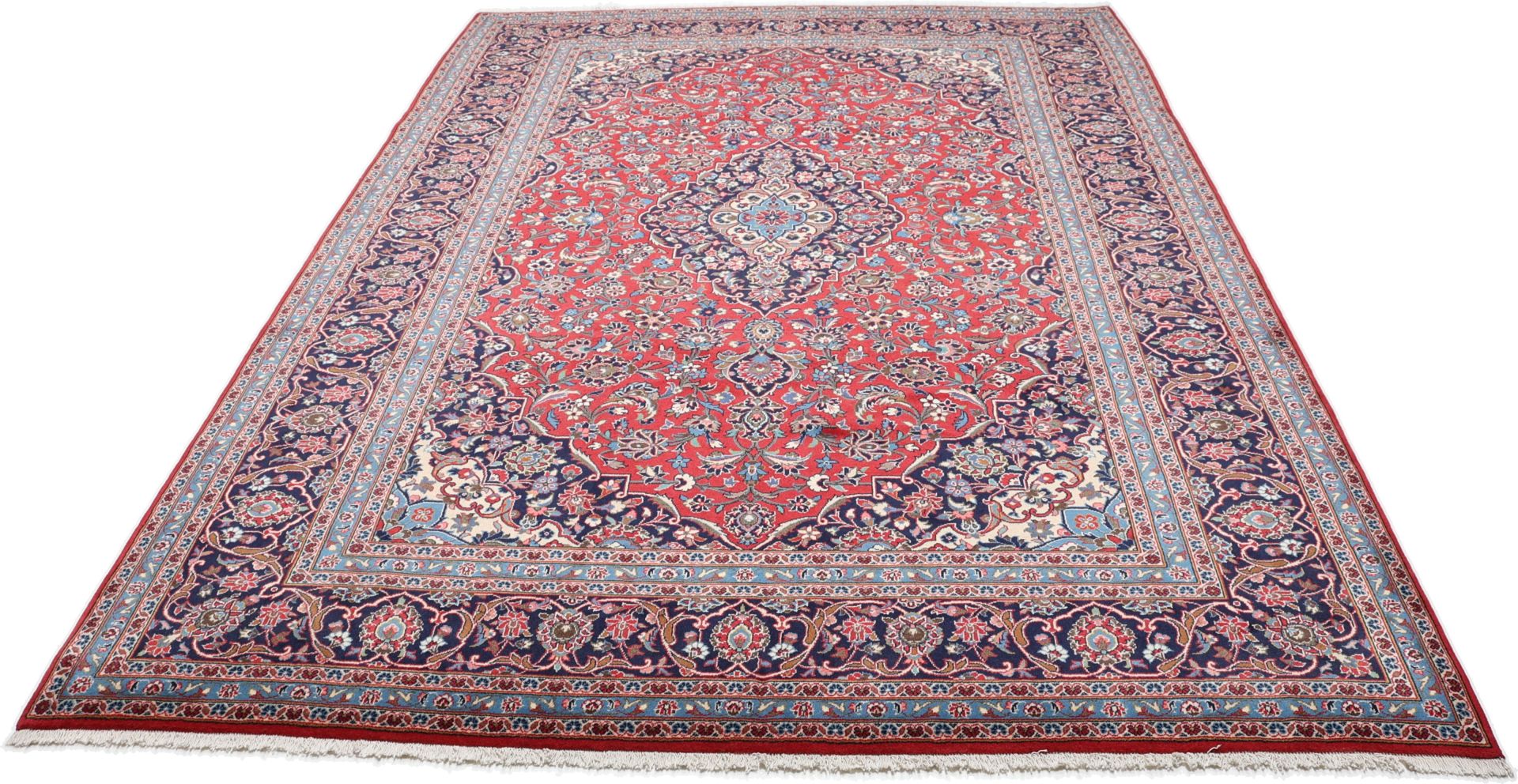 Kashan Perserteppich 250 × 357 cm aus Wolle, handgeknüpft