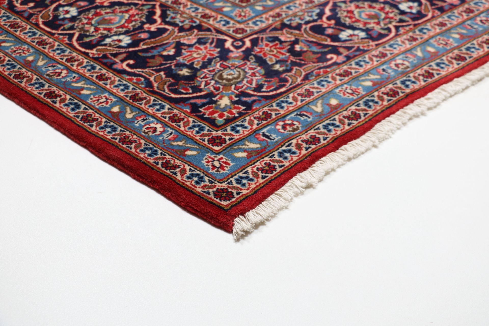 Kashan Perserteppich 250 × 357 cm aus Wolle, handgeknüpft
