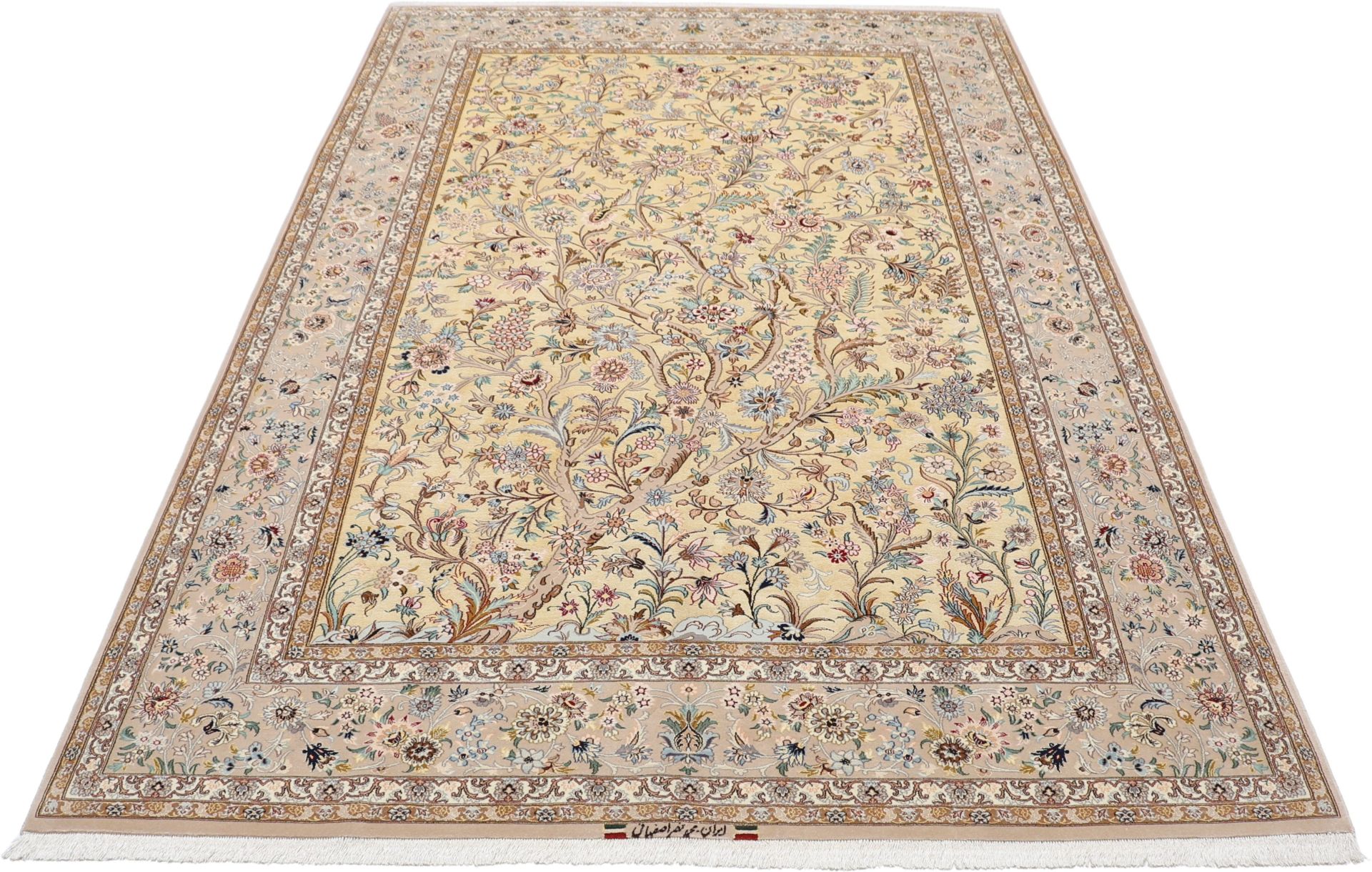 perserteppich-isfahan-200-x-310-cm-schurwolle-seide-handgeknupft-26 Isfahan Perserteppich aus Iran, 200 × 310 cm